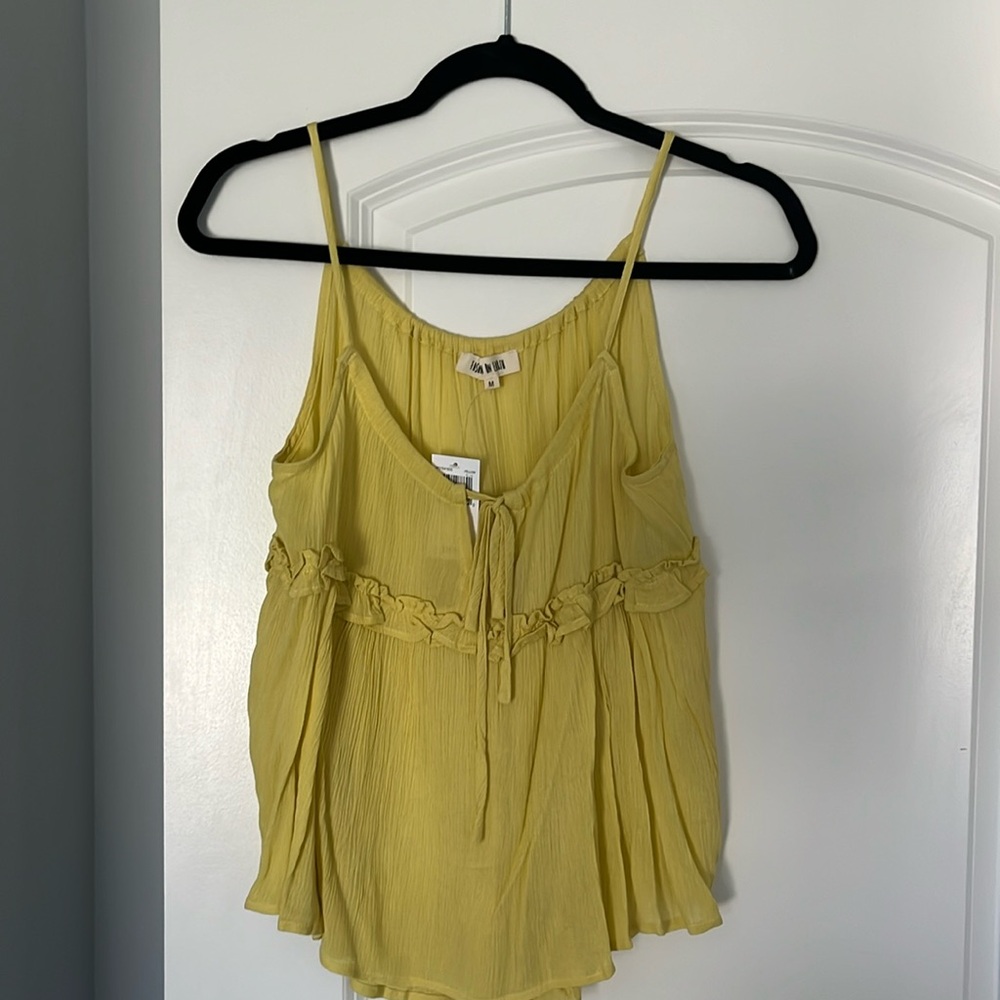Flowy Yellow Tank Top